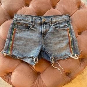 Gap Denim Shorts With Rainbow Detail